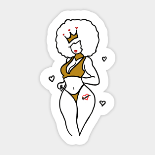 Queen of HEARTS Sticker